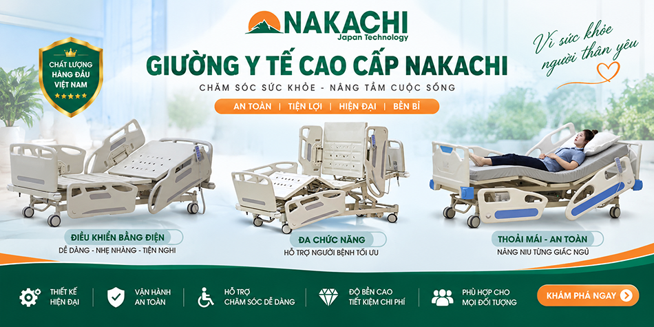 baner giường y tế cao cấp chính hãng nakachi